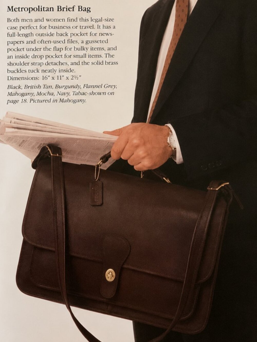 Vintage Coach Metropolitan Brief, USA - Picture 16 of 16